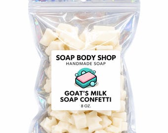 Geitenmelkzeepconfetti - 8 oz, smelt- en gietzeep