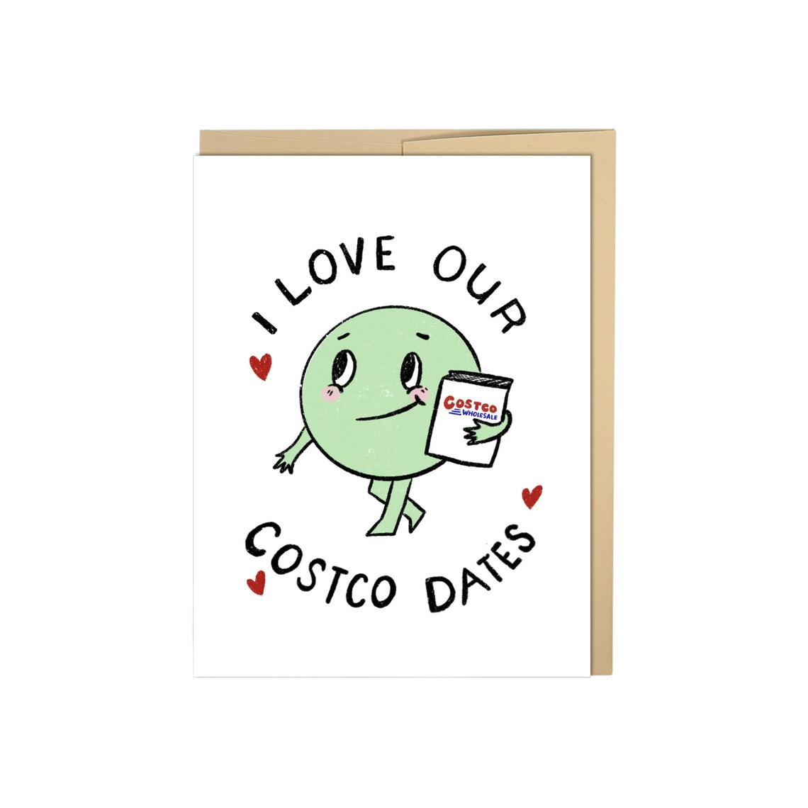 I Love Our Costco Dates Love Card Valentines Day Card Etsy