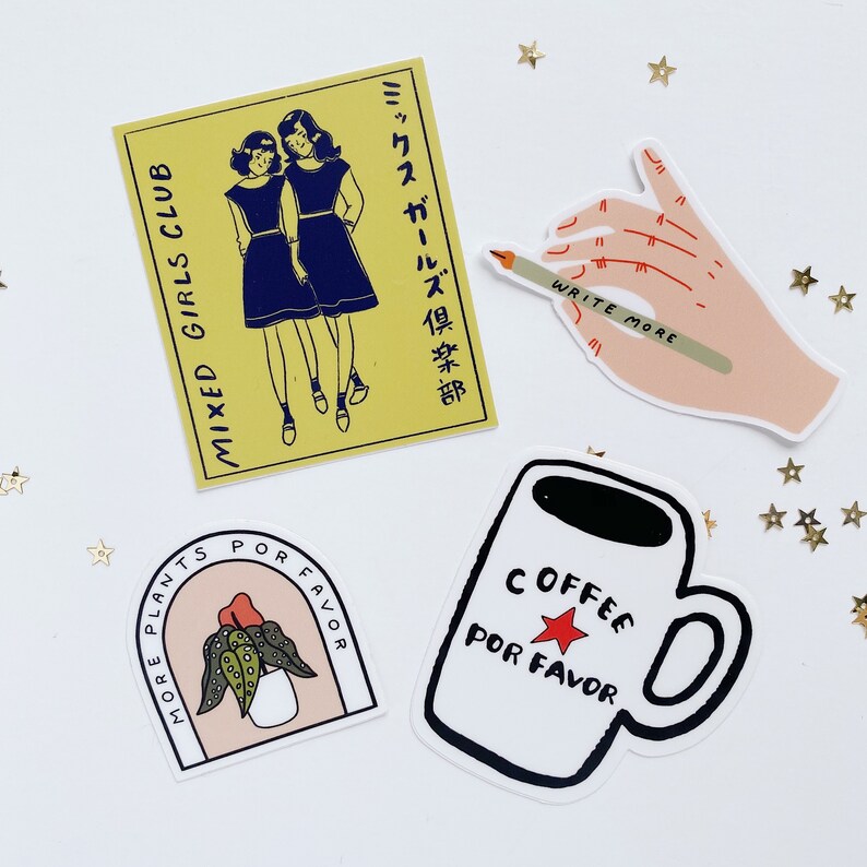 Write More HandVinyl Sticker Letter writing sticker penpal Etsy