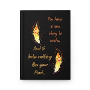 Inspirational Hardcover Journal, Motivational Writing Notebook, Self-Discovery Journal, Gift for Writers, New Beginnings Diary