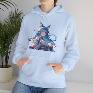 Fantasy Art Hoodie - Cozy Anime Pullover - Perfect Gift for Fans - Stylish Streetwear - Unique and Artistic Sweatshirt, Winter Apparel,