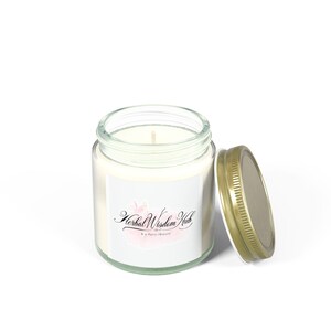 Herbal Wisdom Candles - Relaxing Scented Candles, Coconut Apricot Wax, Home Decor, Gifts for Her, Aromatherapy