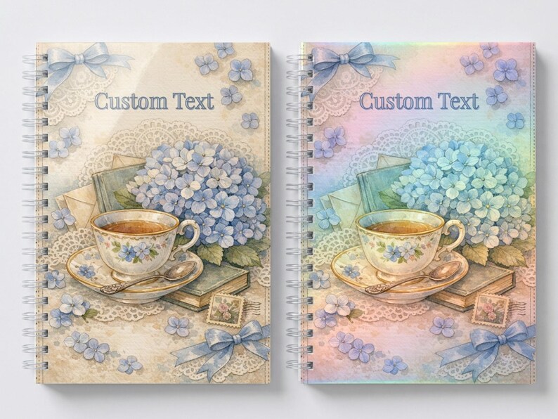Vintage Hydrangea Notebook Cottagecore Journal Grandmillennial Floral ...