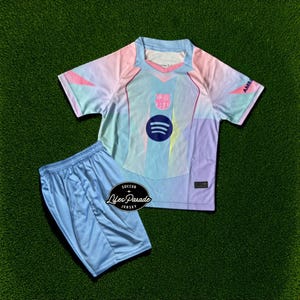 Purple Blue Barcelona Soccer Kit