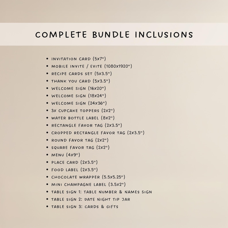Love is Brewing Coffee Bridal Shower Bundle: Editable Invitations, Games, Signs (Digital Download) - BR1A1