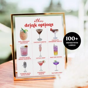 She's Ready To Pop Baby Shower Dirty Soda Bar Recipe Sign, Drinks Menu Sign, Customizable Digital Sign, Soda Pop Baby Shower Decor - BS101