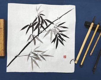 The fortune – Chinese  Ink Painting | Original Hand-Painted Oriental Brush Art | Zen Asian Wall Decor Gift