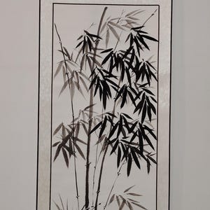 Chinese Bamboo Ink Painting – Original Xuan Paper Artwork