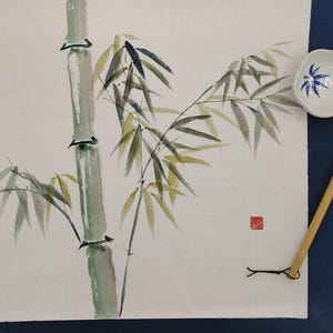 Green Bamboo painting