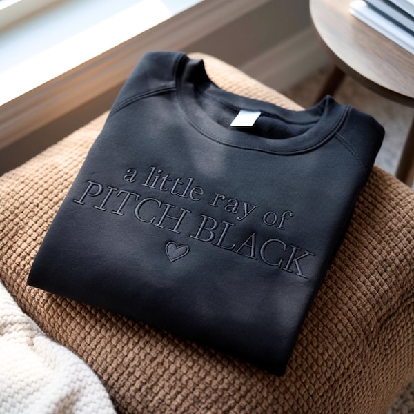 Embroidered Sarcasm Sweatshirt, Funny Dark Humor Gift