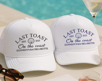 Custom Bachelorette Party Trucker Hat, Bride Squad Cap