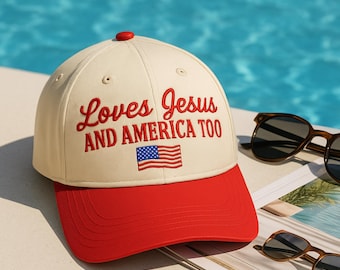 Embroidered Christian Independence Day Hat, USA Baseball Cap