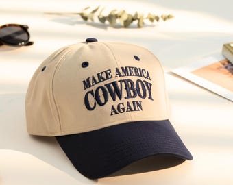 Make America Cowboy Again Embroidered Foam Trucker Hat