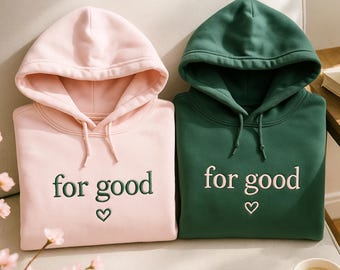 For Good Embroidered Hoodie | Wicked Broadway Gift