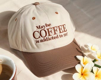 Embroidered Coffee Hat, Funny Coffee Lover Gift