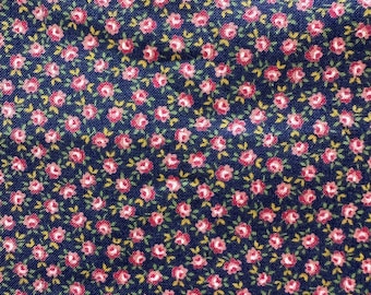 Vintage Floral Quilting Fabric: Calico Fabric - By The Half Yard