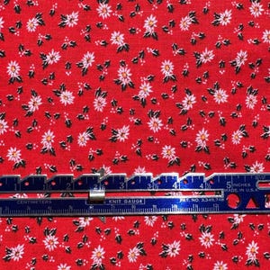 Vintage Calico Fabric, Fabric by the Yard