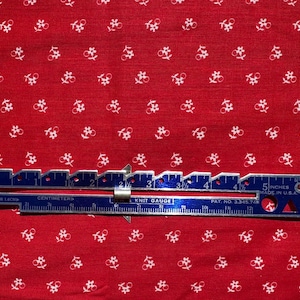 Vintage Calico Fabric, Fabric by the Yard