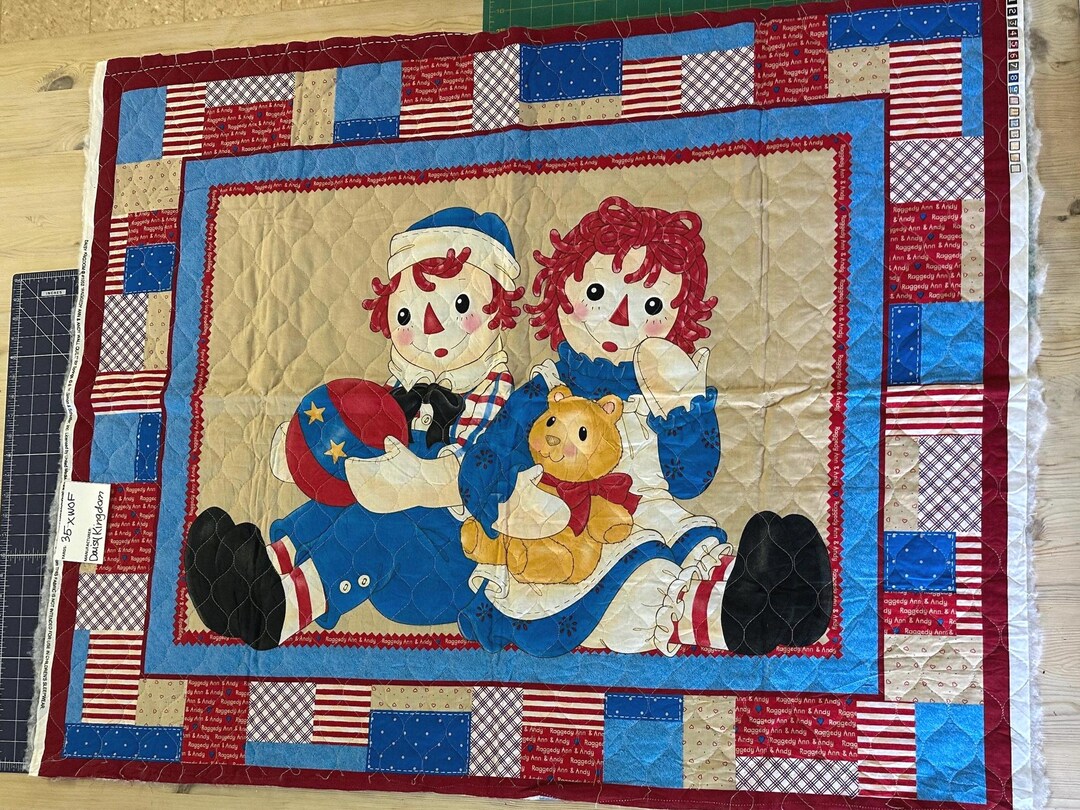 RAGGEDY ANN&amp;ANDY ブランケット Raggedy Ann and Andy Crocheted Blanket 52
