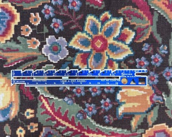 Tela floral vintage: tela marrón para decoración del hogar, 60" de ancho