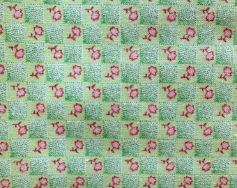 Vintage Floral Quilting Fabric: Calico Fabric - By The Half Yard