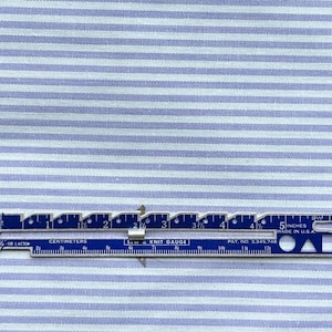 Vintage Striped Fabric Light Purple and White 44” wide, Fabric by the Yard