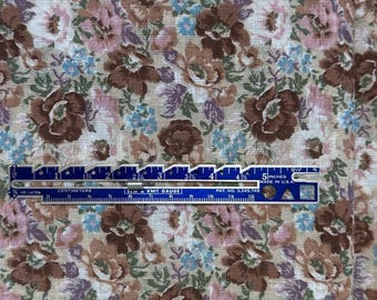 Tessuto floreale vintage: sfondo crema, Cranston Print Works