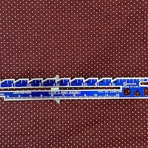 Vintage Braun und Weiß Punkte Stoff, Stoff Meterware