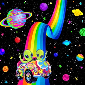 Lisa frank alien design digital download — perfect for tumblers and more RARE DESIGN