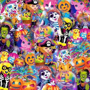 Halloween Lisa frank digital download perfect for tumblers