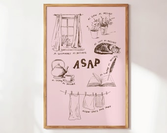 Home Office Decor, Inspirational Poster, Mental Health Art, Therapy Office Decor, Positive Reminder, Affirmation Poster, Self Care Club