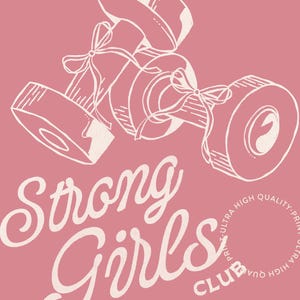 Club de Chicas Fuertes, Póster de Entrenamiento, Decoración de Gimnasio, Arte Mural de Pilates, Decoración de Estudio de Pilates, Arte Mural Femenino, Lámina de Bienestar, Decoración de Apartamentos imagen 2