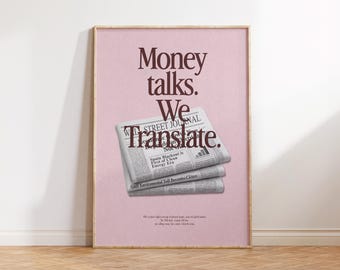 Retro Wall Street Journal, Vintage Wall Street Kunst, Geld Wandkunst, New York City Druck, Finanverkauf, Börse Kunst, Büro Wandkunst