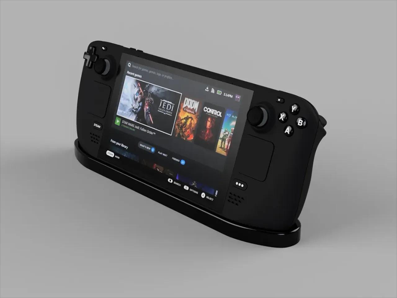 Steam Deck Dock display Stand Model, STL File Instant Download