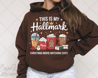 This Is My Hallmark Christmas Movie Watching Shirt Digital Download | Funny Pop Culture Holiday PNG | Cozy Xmas Design for DIY Shirt & Mug