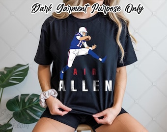 Josh Allen PNG T Shirt Design | Buffalo |  Vintage Graphic Tee Design | Digital Download