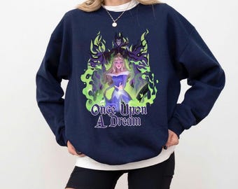 Disney Once Upon A Dream PNG, Disney Sleeping Beauty Art, Maleficent And Aurora Princess, Gift For Her, Magic Kingdom Art, Disneyland Trip