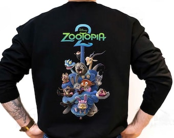 Zootopia 2 Filmaffisch, Disney Zootopia-karaktärer, Judy Hopps och Nick Wilde, Barnrumsinredning, Animerad film, Bästa presentidé, Magic Kingdom