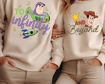 To Infinity and Beyond PNG, Toy Story Buzz and Woody PNG, Best Friends Matching Design, You've Got a Friend in Me, Digital Sublimation File