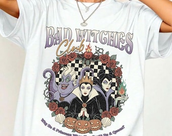 Bad Witches Club PNG, Why Be A Princess When You Could Be A Queen, Villains Halloween Art, Ursula Maleficent Evil Queen, Spooky Season