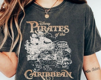 Disney Pirate Of The Caribbean PNG, Retro Dead Man Tell No Tales, Disneyworld Family Vacation, Magic Kingdom Adventureland Sublimation