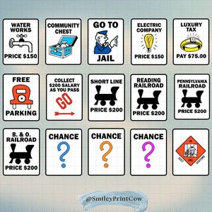 Monopoly icons - Etsy 日本