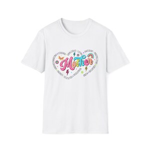 Mom Love T-Shirt, Gift for Mom, Mother's Day Tee, Unisex Mom Shirt, Rainbow Heart Graphic Shirt, Everyday Wear