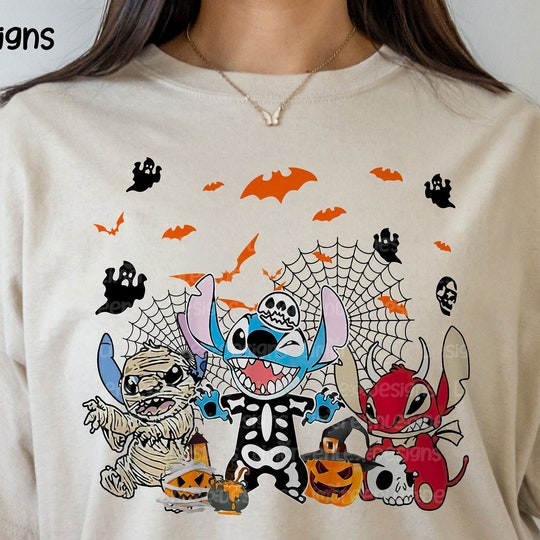 Halloween Stitch Trick Or Treat T-Shirts