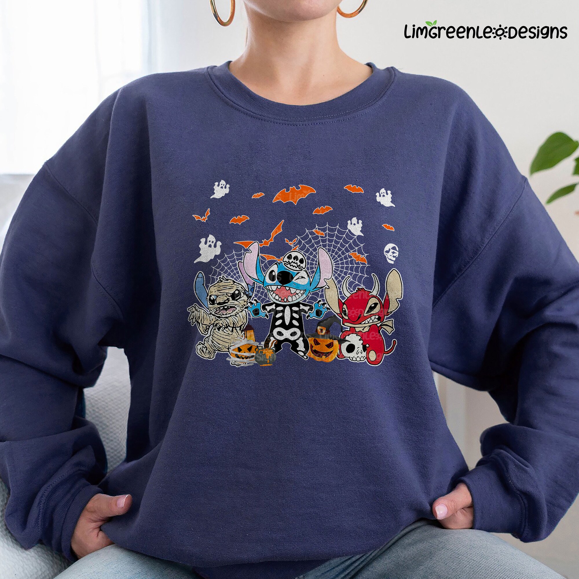 Discover Halloween Stitch Trick Or Treat T-Shirts, Disney Halloween Sweatshirt, Disneyland Shirt, Halloween Shirt, Halloween Stitch, Stitch Horror