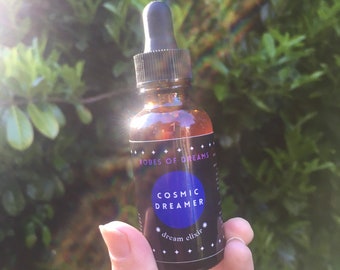 COSMIC DREAMER Dream Magic Tincture Blend - mugwort, hops, passionflower, mugwort flower essence