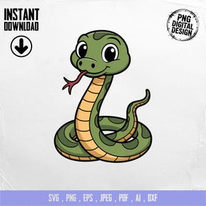 Baby Snake Clipart, Cute Baby Animal Clipart, Baby Nursery Clipart, Jungle Safari, Baby Shower Clipart, Baby Snake Png
