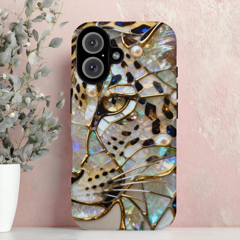 Leopard Sparkle Phone Case - Etsy