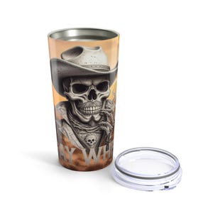 Gobelet Say When, décoration Val Kilmer, cadeau unique pour homme, tasse de voyage durable, pierre tombale, Doc Holliday, gobelet 20 oz