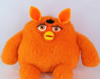 Funky Furby With Box and Spoon 2006 WORKING Purple and Green